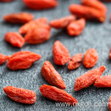 Organic red goji berry orange fruit nutrition